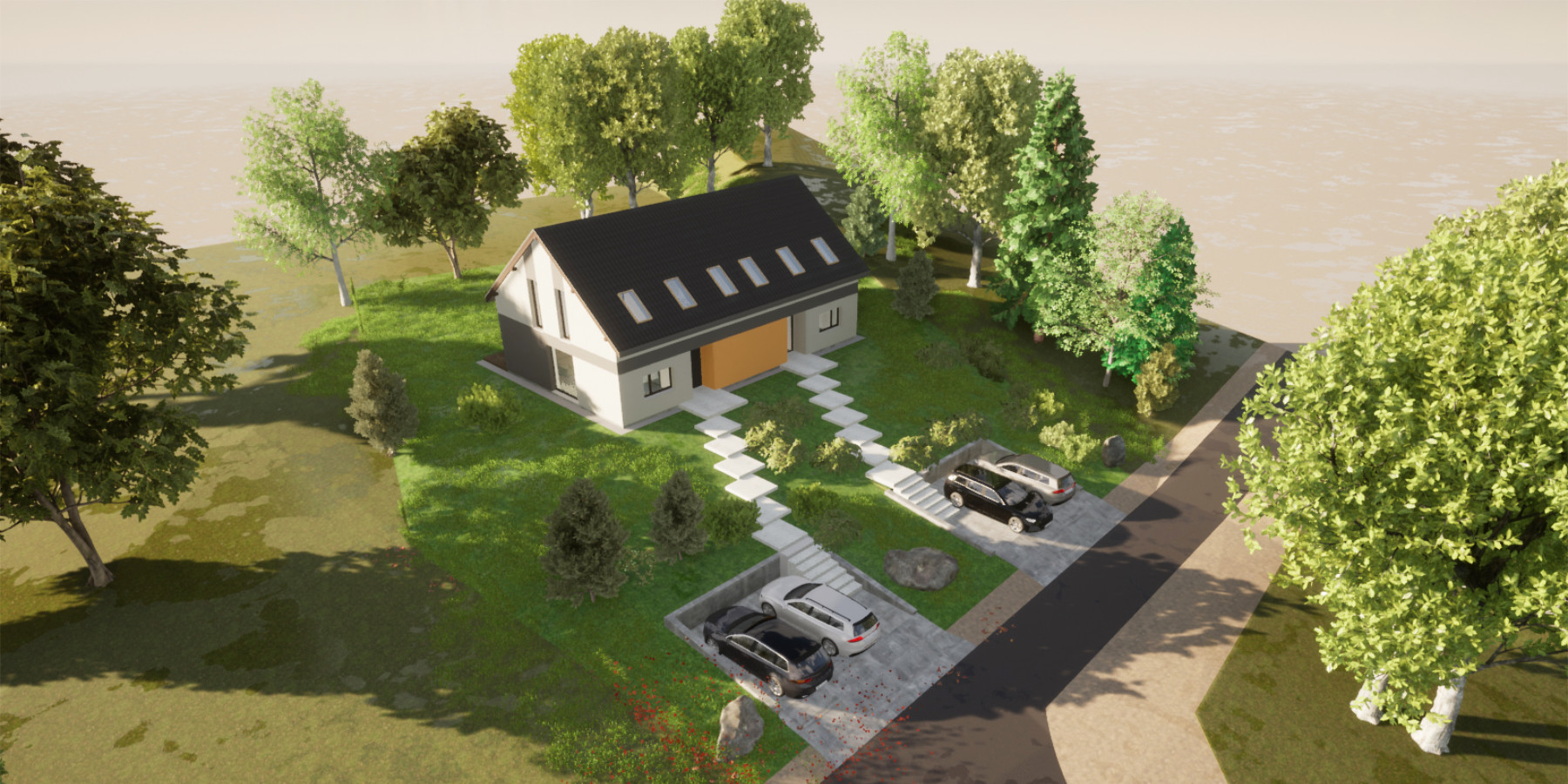 Ogrody 604 - Mieściska - Wizualizacja 01